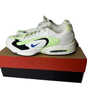 Nike Air Max Triax Sneakers Running Tennis Shoes Volt Racer Blue & White Mens 13